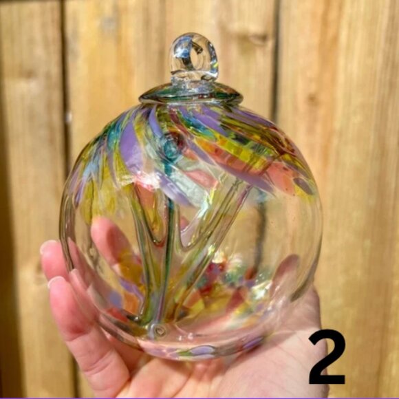 Colorful Mouth Blown Glass Ornaments – GREAT for outdoor spaces! - Picture 3 of 10